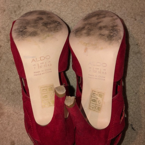 Red Aldo Heels - Picture 6 of 6